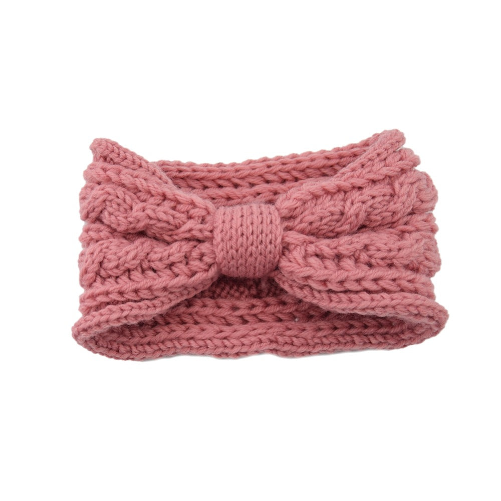 Knitted Braids Wide Headband Head Wrap Elastic Wool Ear Hairband Turban Knotted 2