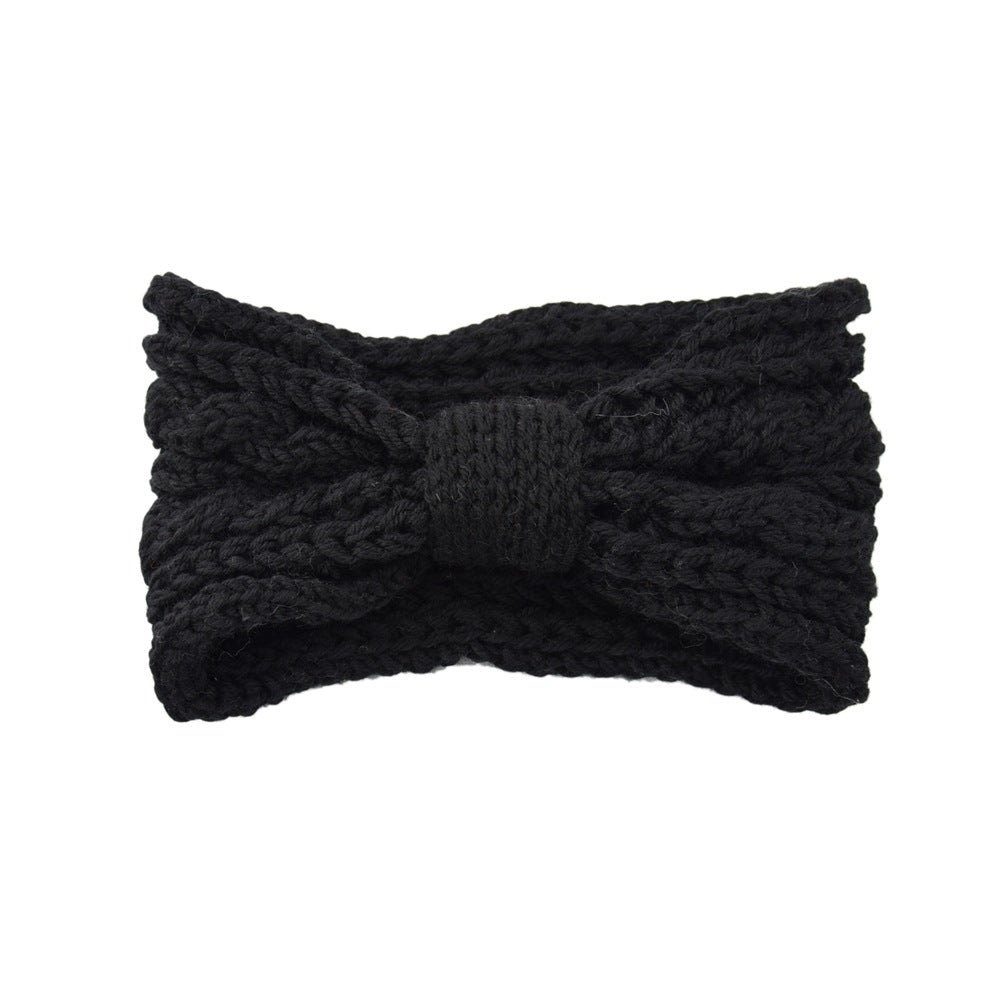 Knitted Braids Wide Headband Head Wrap Elastic Wool Ear Hairband Turban Knotted 2