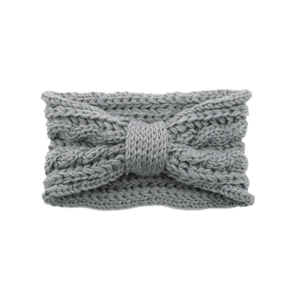 Knitted Braids Wide Headband Head Wrap Elastic Wool Ear Hairband Turban Knotted 2