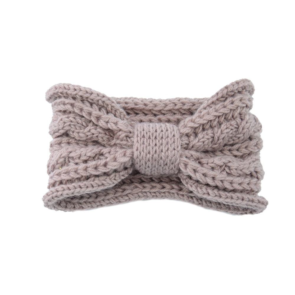 Knitted Braids Wide Headband Head Wrap Elastic Wool Ear Hairband Turban Knotted 2