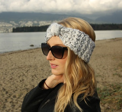 Knitted Braids Wide Headband Head Wrap Elastic Wool Ear Hairband Turban Knotted Corn