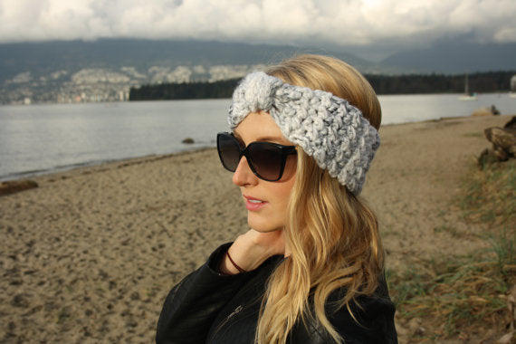 Knitted Braids Wide Headband Head Wrap Elastic Wool Ear Hairband Turban Knotted Corn