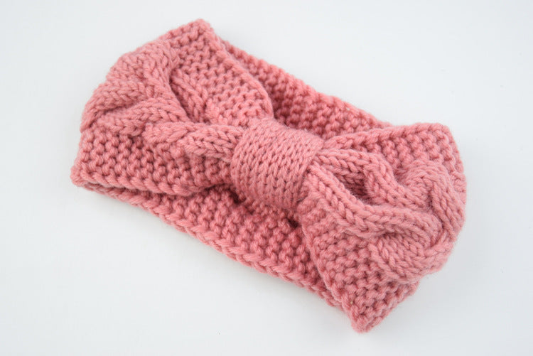 Knitted Braids Wide Headband Head Wrap Elastic Wool Ear Hairband Turban Knotted 1