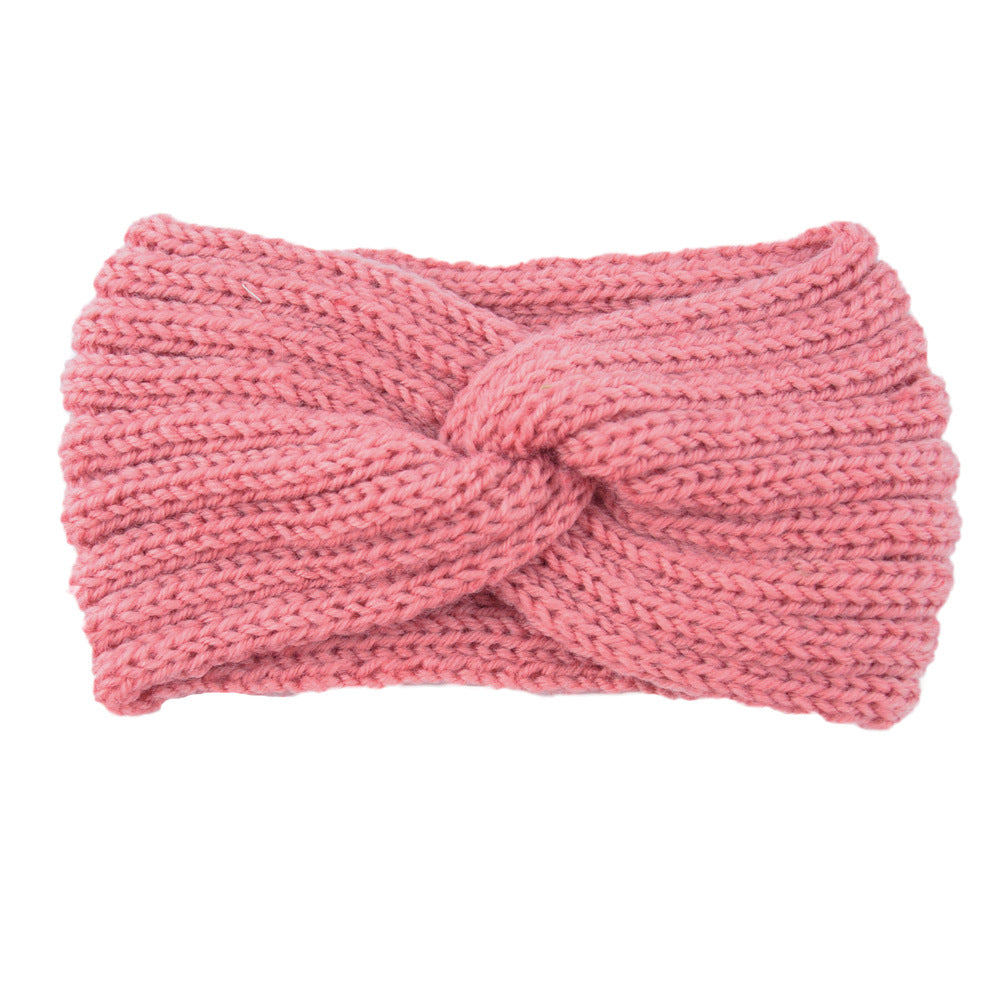 Knitted Braids Wide Headband Head Wrap Elastic Wool Ear Hairband Turban 8
