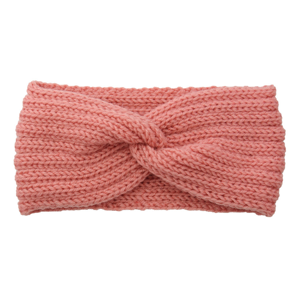 Knitted Braids Wide Headband Head Wrap Elastic Wool Ear Hairband Turban 8