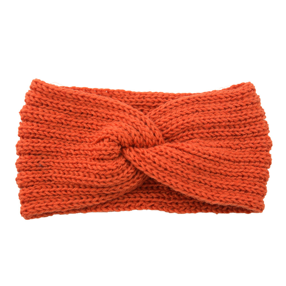 Knitted Braids Wide Headband Head Wrap Elastic Wool Ear Hairband Turban 8