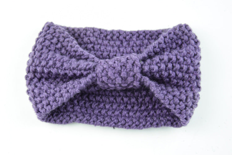Knitted Braids Wide Headband Head Wrap Elastic Wool Ear Hairband Turban Knotted Corn
