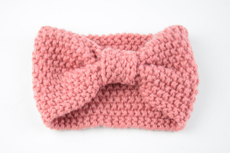 Knitted Braids Wide Headband Head Wrap Elastic Wool Ear Hairband Turban Knotted Corn
