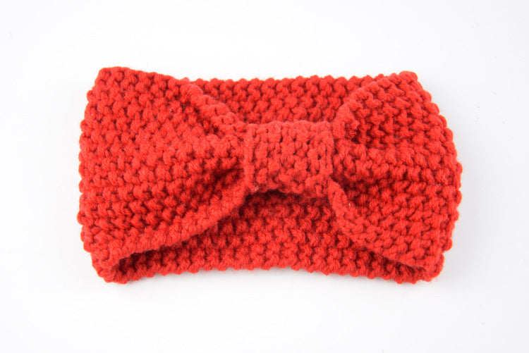 Knitted Braids Wide Headband Head Wrap Elastic Wool Ear Hairband Turban Knotted Corn