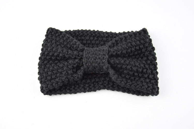 Knitted Braids Wide Headband Head Wrap Elastic Wool Ear Hairband Turban Knotted Corn