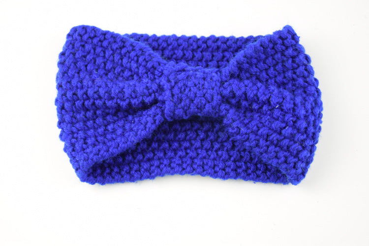 Knitted Braids Wide Headband Head Wrap Elastic Wool Ear Hairband Turban Knotted Corn