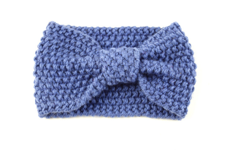 Knitted Braids Wide Headband Head Wrap Elastic Wool Ear Hairband Turban Knotted Corn