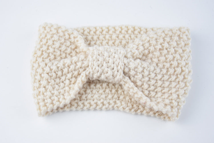 Knitted Braids Wide Headband Head Wrap Elastic Wool Ear Hairband Turban Knotted Corn