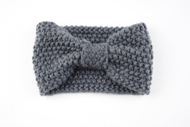Knitted Braids Wide Headband Head Wrap Elastic Wool Ear Hairband Turban Knotted Corn