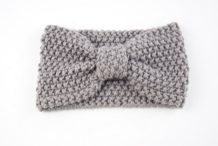 Knitted Braids Wide Headband Head Wrap Elastic Wool Ear Hairband Turban Knotted Corn