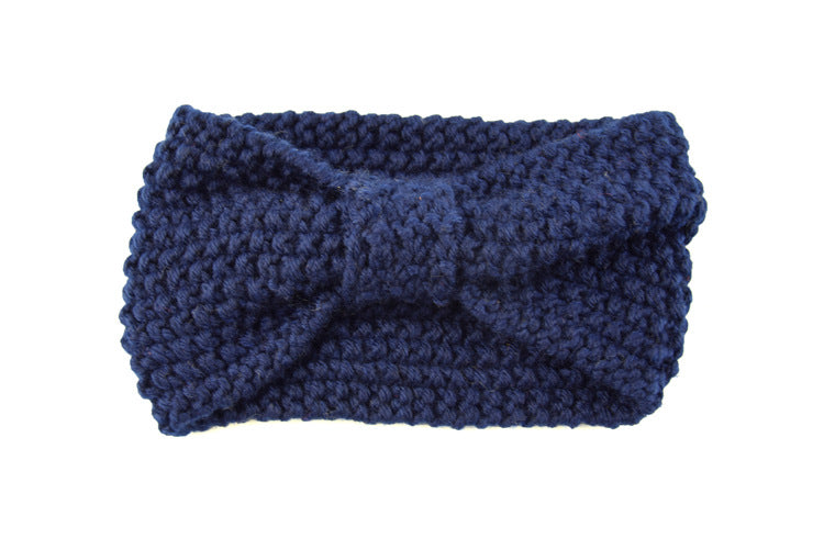 Knitted Braids Wide Headband Head Wrap Elastic Wool Ear Hairband Turban Knotted Corn