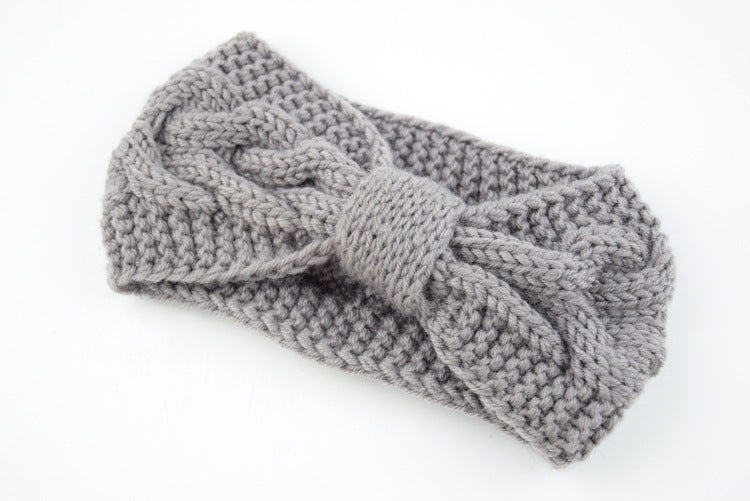 Knitted Braids Wide Headband Head Wrap Elastic Wool Ear Hairband Turban Knotted 1