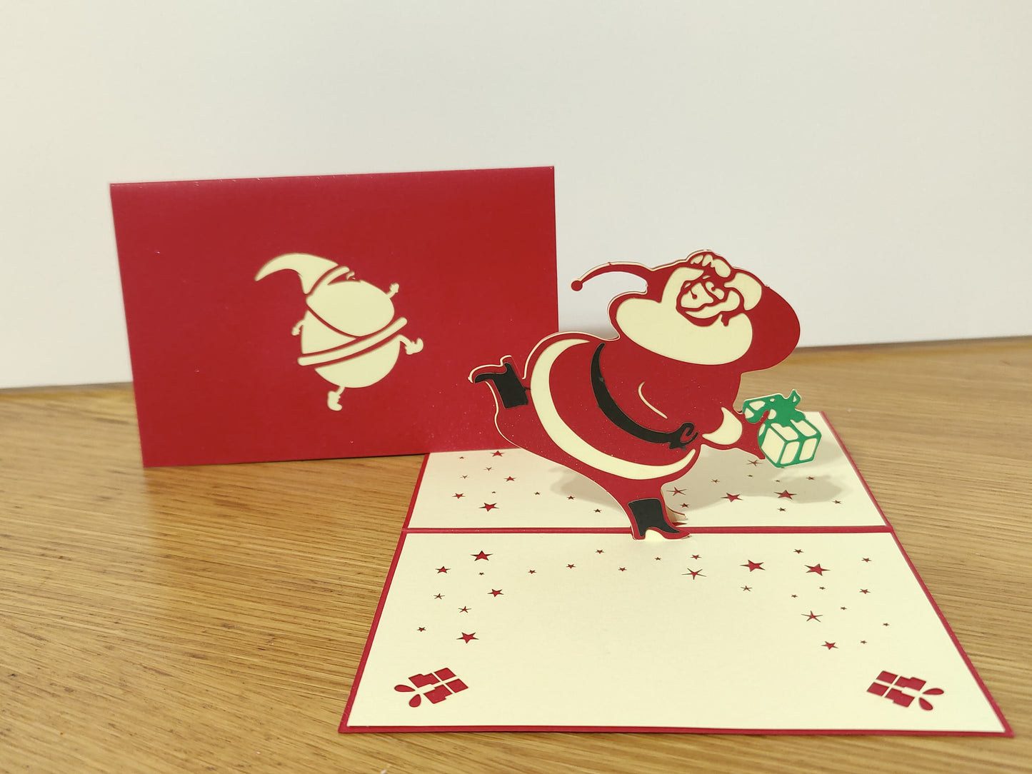 3D Pop Up Cards Birthday Handcraft Anniversary Skating Santa Christmas Card