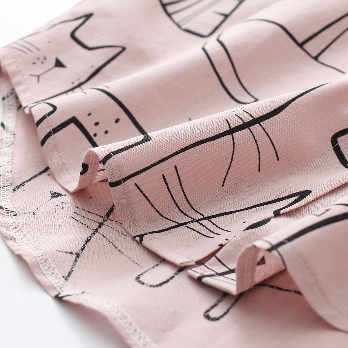 Funky Cotton Cats Print Shirt Loose Fit