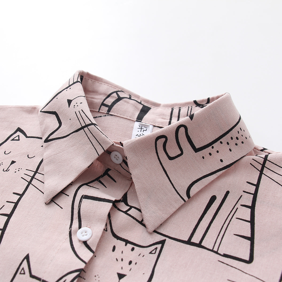 Funky Cotton Cats Print Shirt Loose Fit
