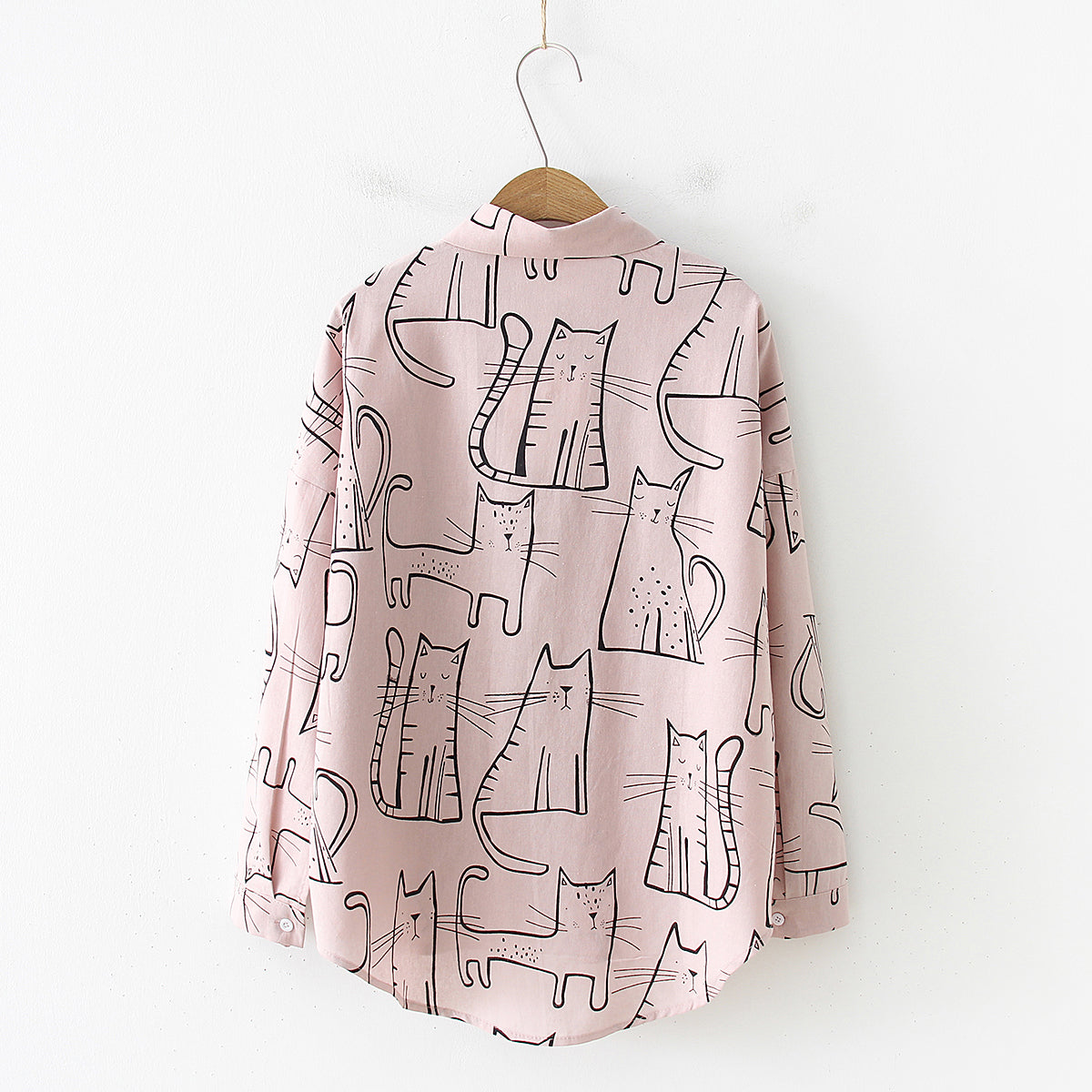 Funky Cotton Cats Print Shirt Loose Fit