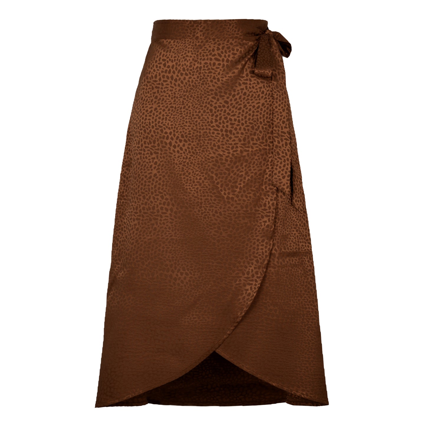 Leopard Satin Wrapped skirt one piece to wrap up