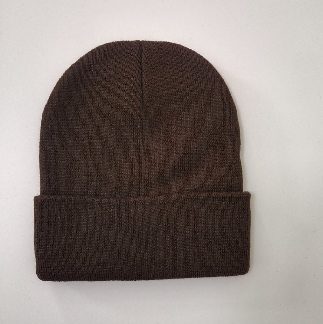 Unisex Beanie Hat Pull On Cap Knitted Woolly Slouch skateboard Gift UK