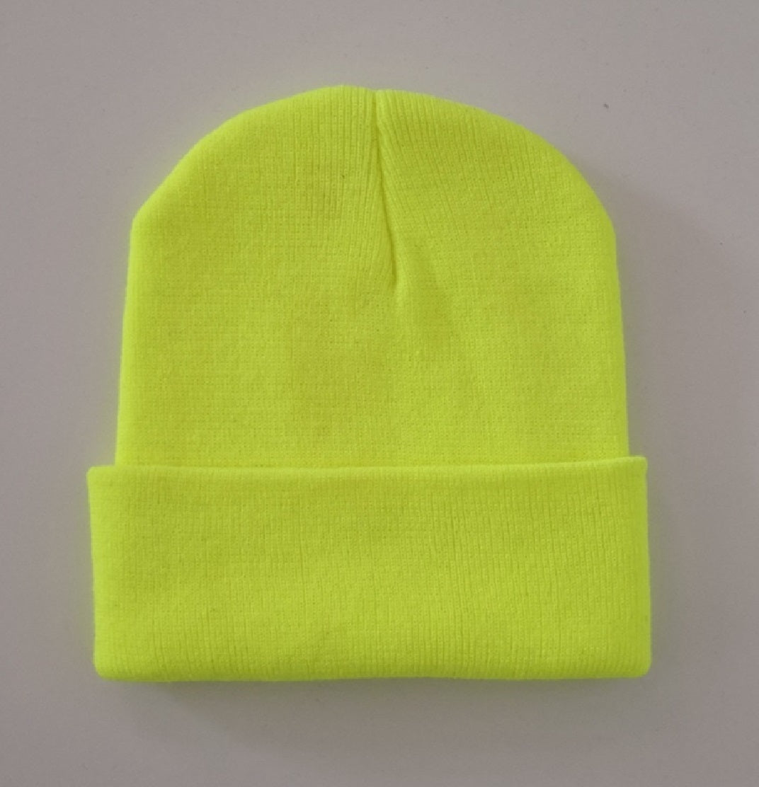 Unisex Beanie Hat Pull On Cap Knitted Woolly Slouch skateboard Gift UK