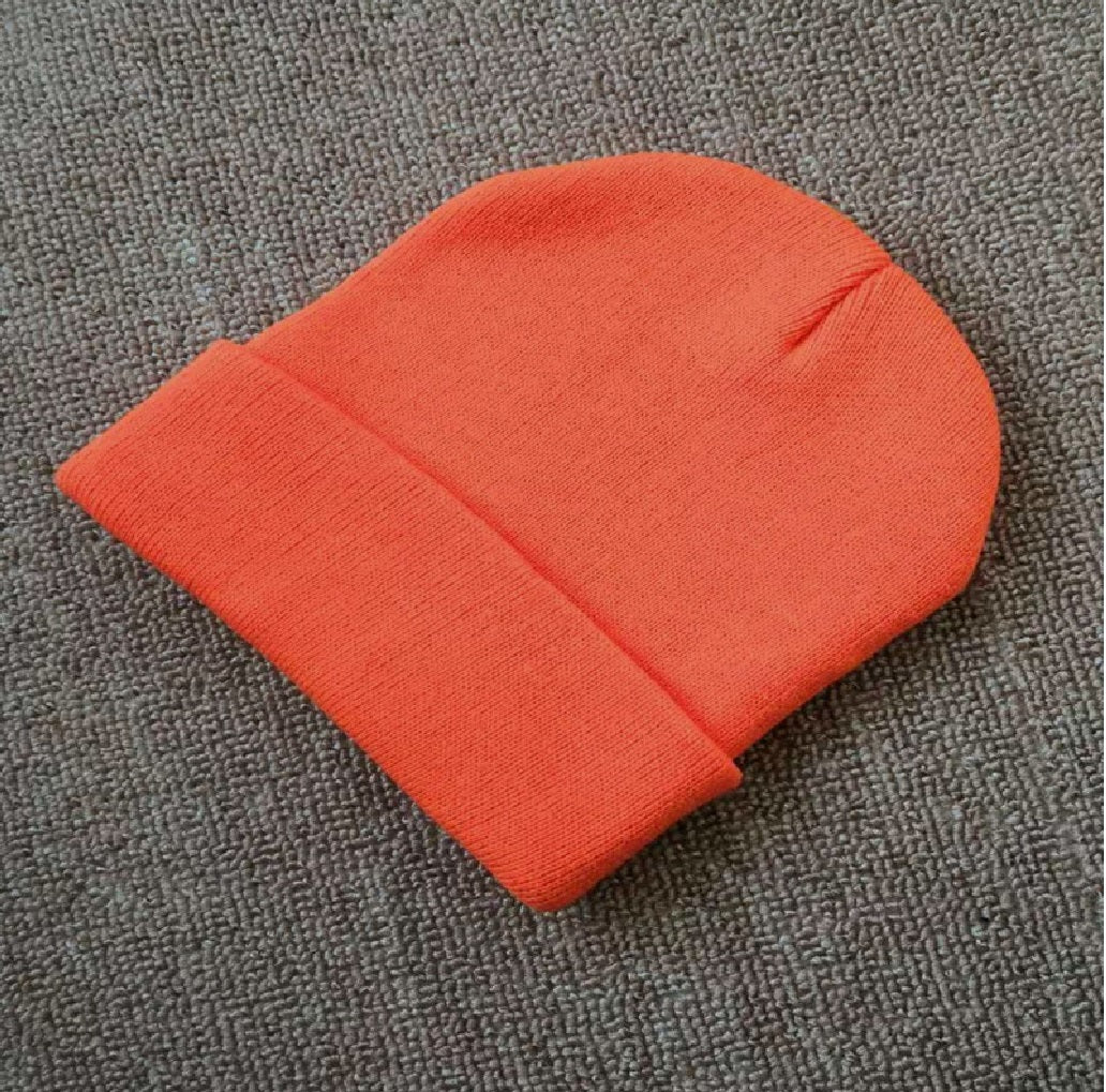 Unisex Beanie Hat Pull On Cap Knitted Woolly Slouch skateboard Gift UK