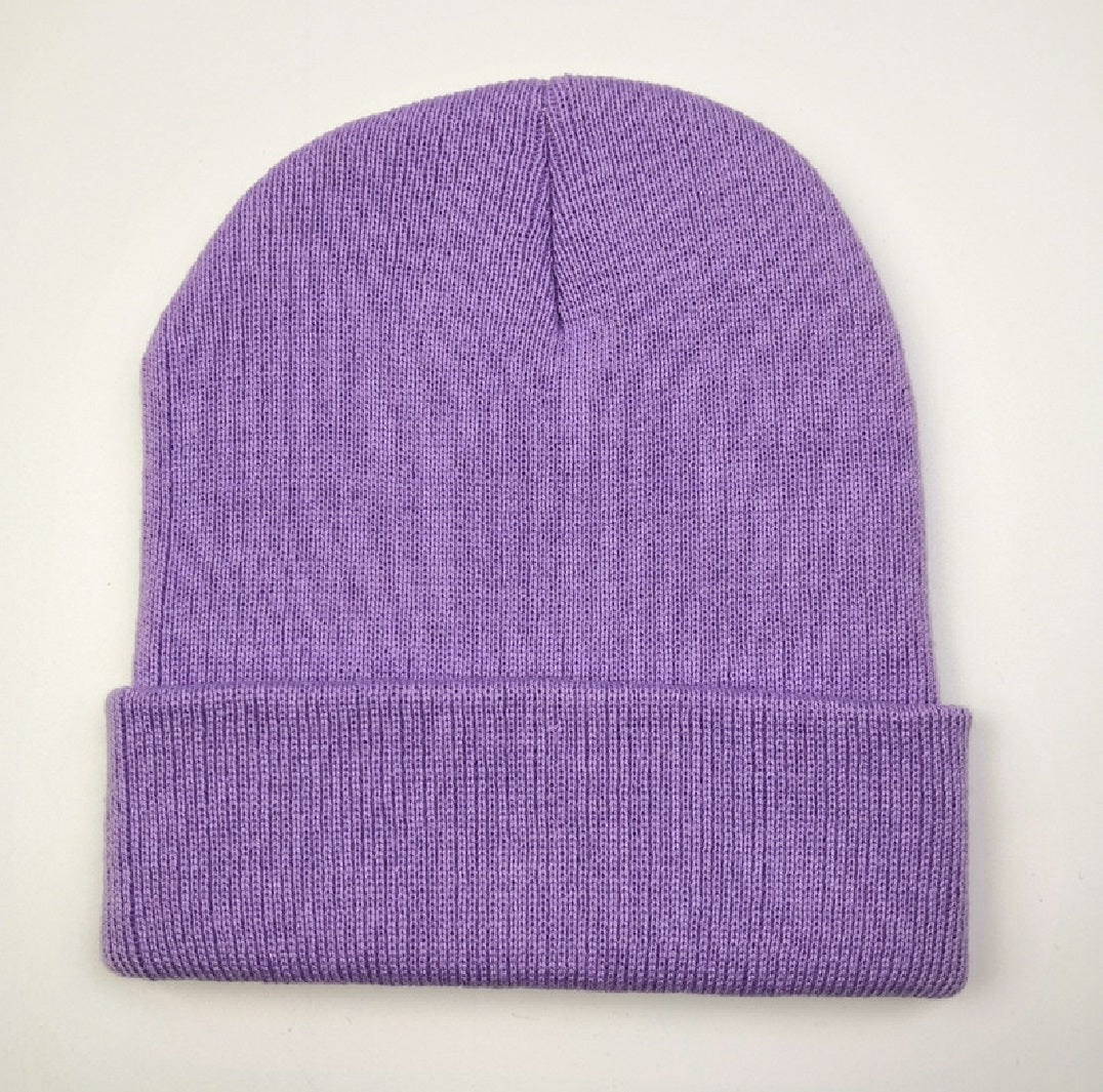 Unisex Beanie Hat Pull On Cap Knitted Woolly Slouch skateboard Gift UK