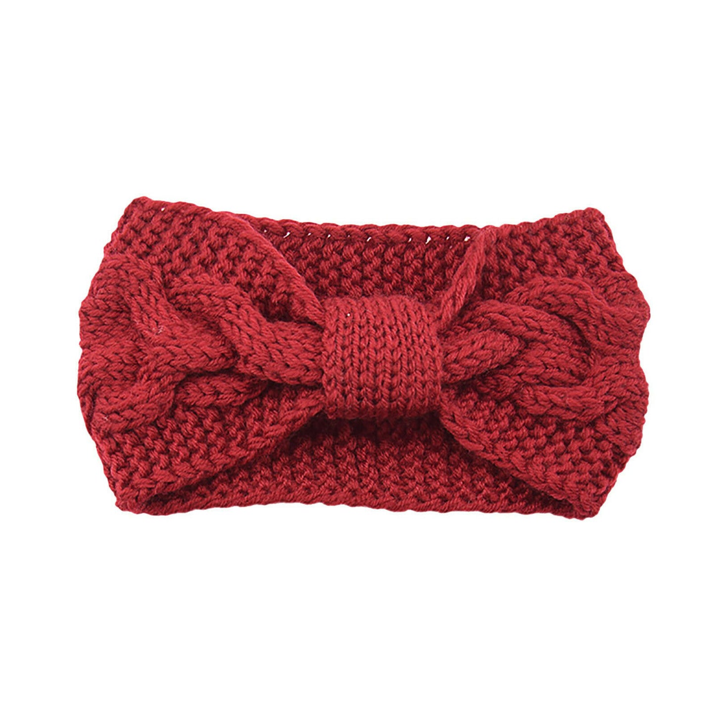 Knitted Braids Wide Headband Head Wrap Elastic Wool Ear Hairband Turban Knotted 1