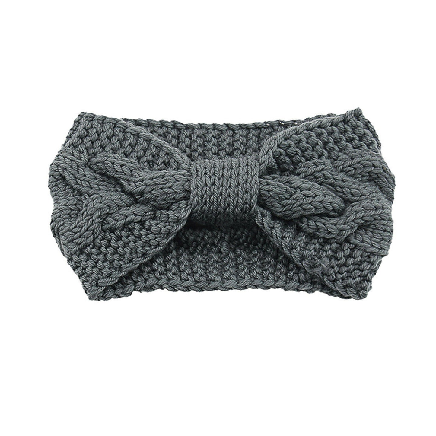 Knitted Braids Wide Headband Head Wrap Elastic Wool Ear Hairband Turban Knotted 1