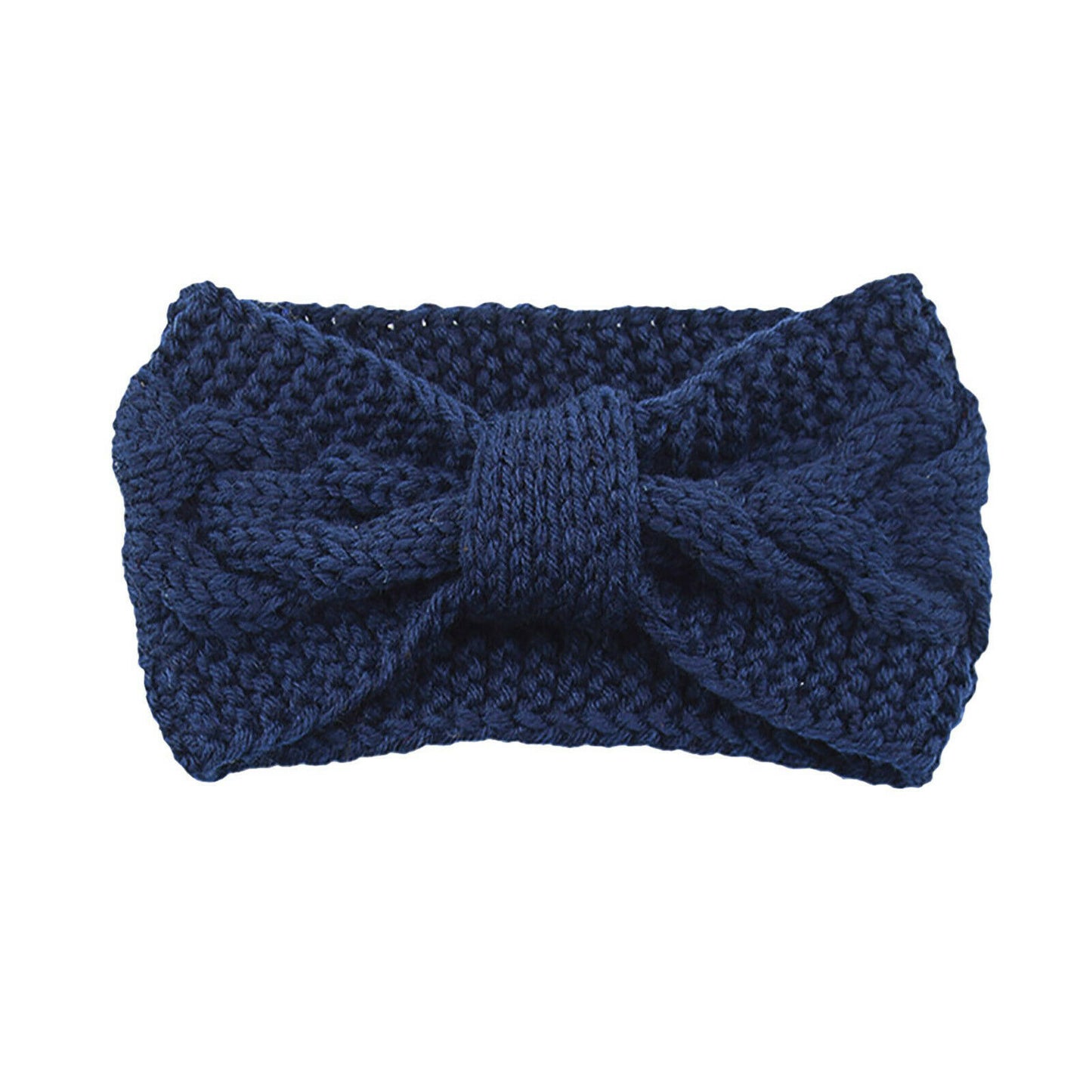 Knitted Braids Wide Headband Head Wrap Elastic Wool Ear Hairband Turban Knotted 1