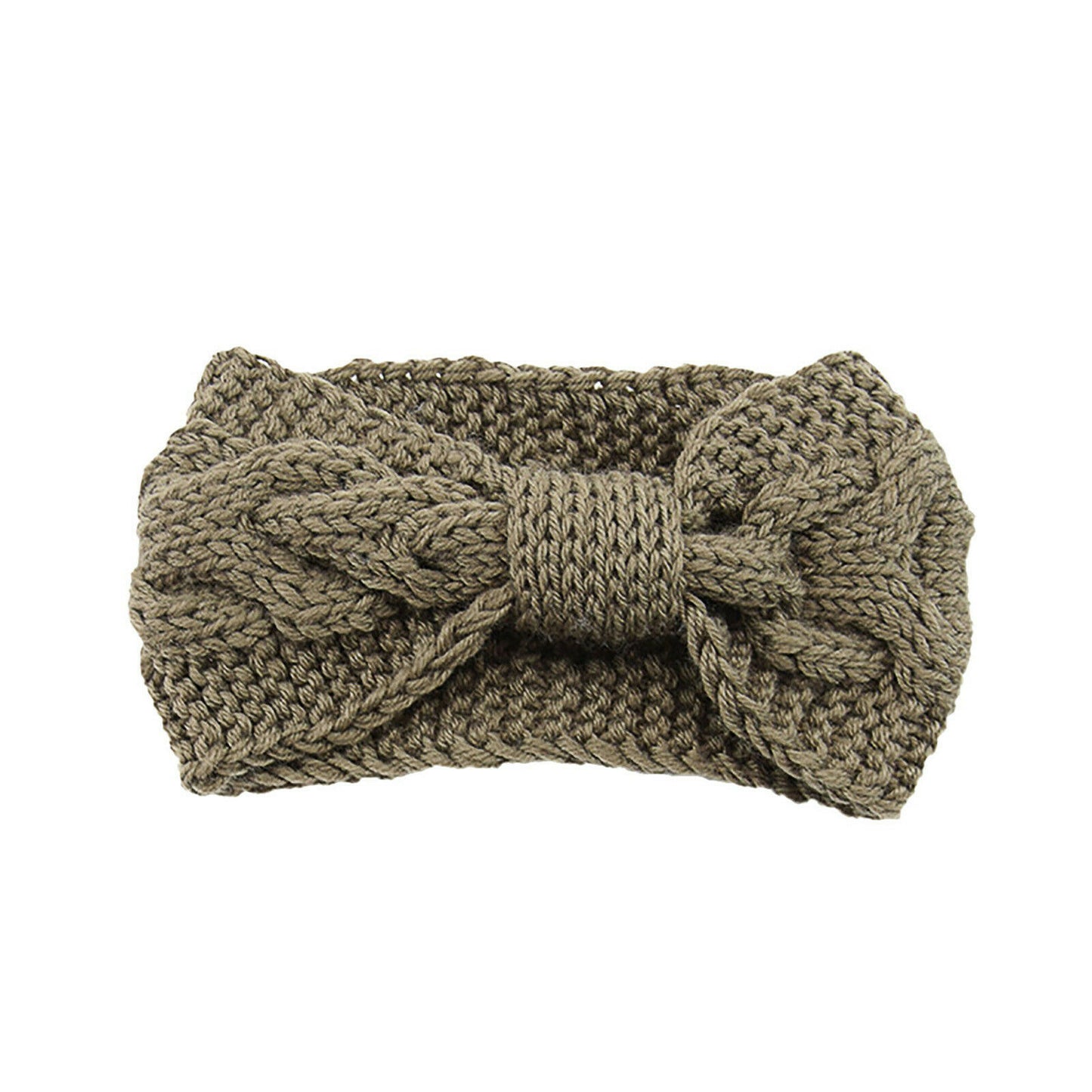 Knitted Braids Wide Headband Head Wrap Elastic Wool Ear Hairband Turban Knotted 1