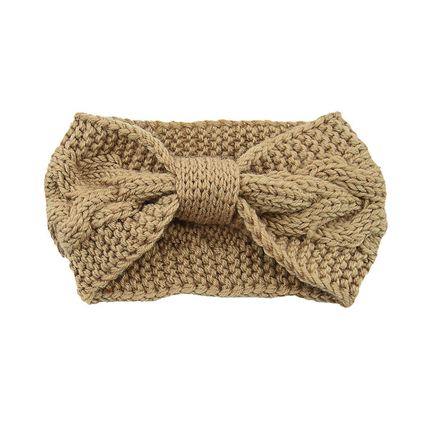 Knitted Braids Wide Headband Head Wrap Elastic Wool Ear Hairband Turban Knotted 1
