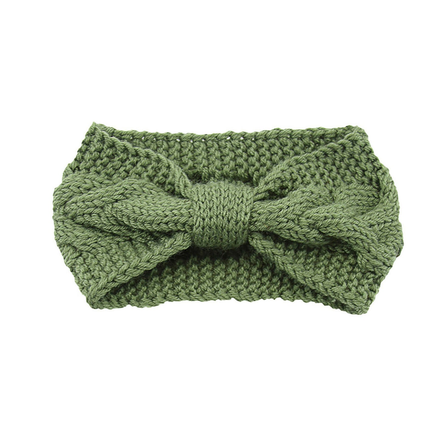 Knitted Braids Wide Headband Head Wrap Elastic Wool Ear Hairband Turban Knotted 1