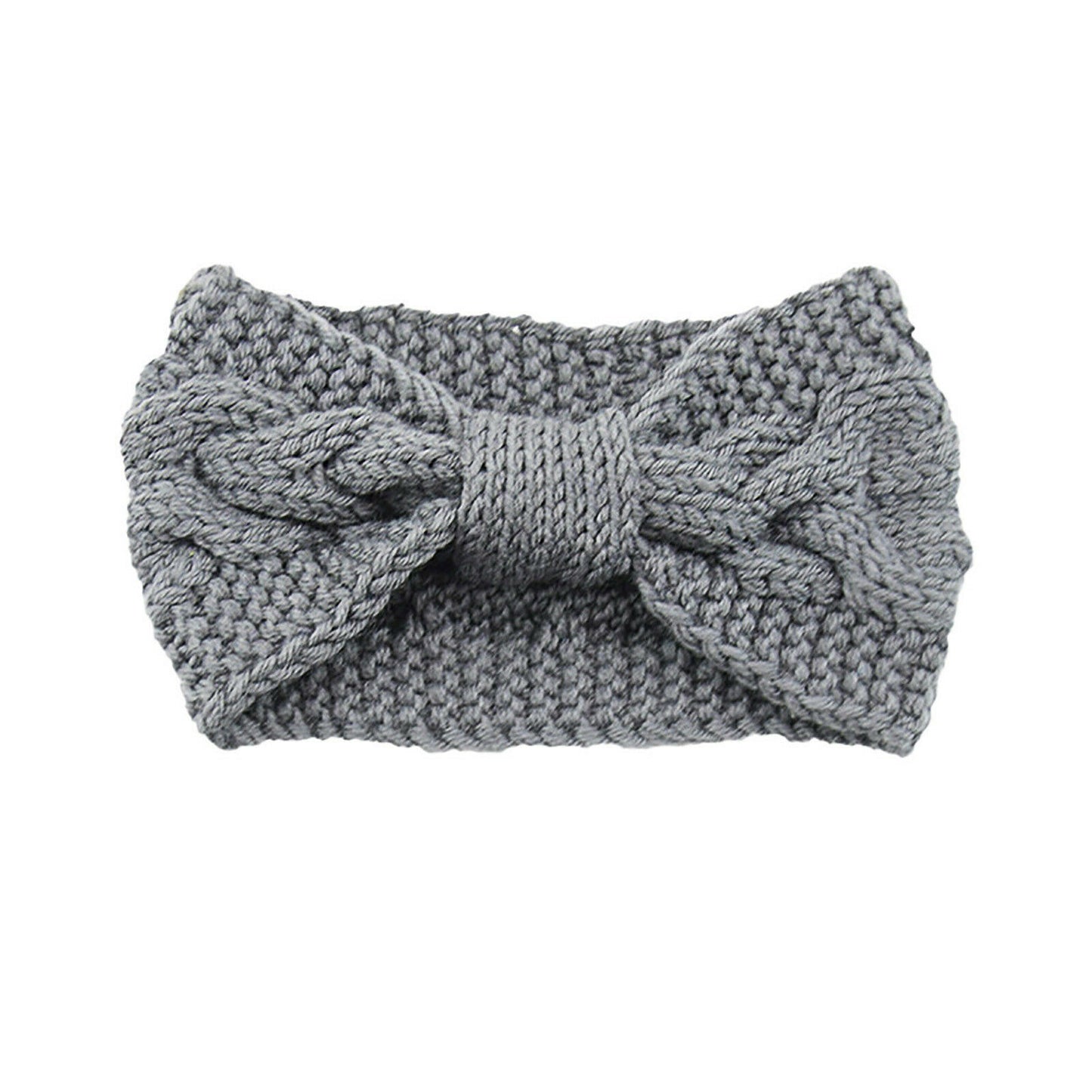 Knitted Braids Wide Headband Head Wrap Elastic Wool Ear Hairband Turban Knotted 1