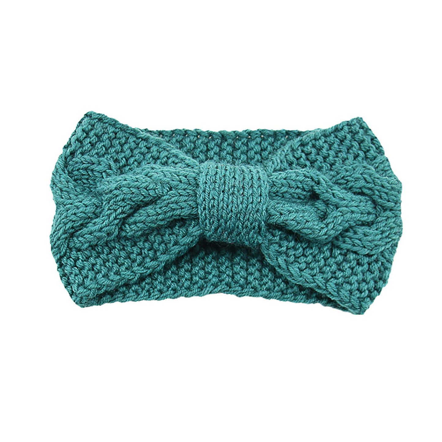 Knitted Braids Wide Headband Head Wrap Elastic Wool Ear Hairband Turban Knotted 1