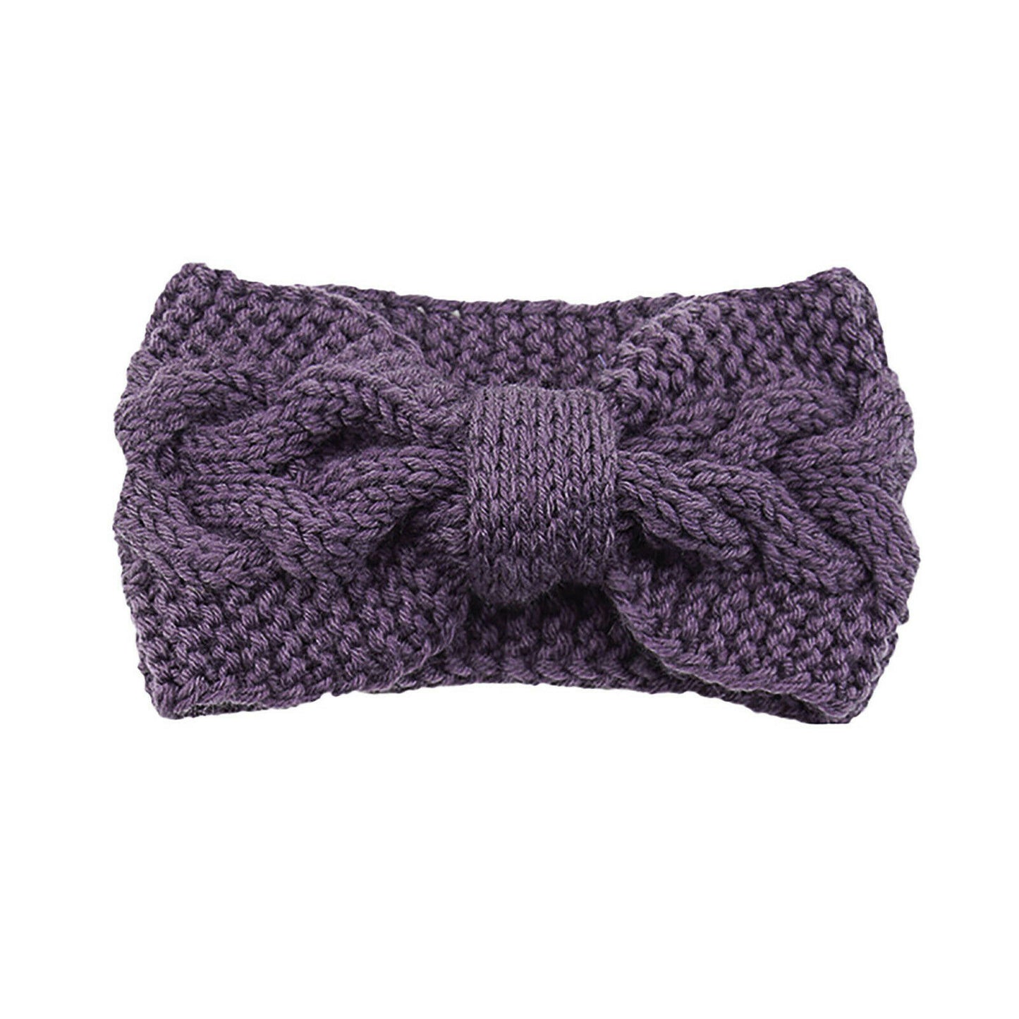 Knitted Braids Wide Headband Head Wrap Elastic Wool Ear Hairband Turban Knotted 1