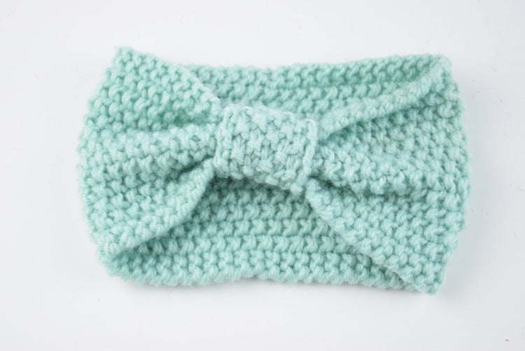 Knitted Braids Wide Headband Head Wrap Elastic Wool Ear Hairband Turban Knotted Corn