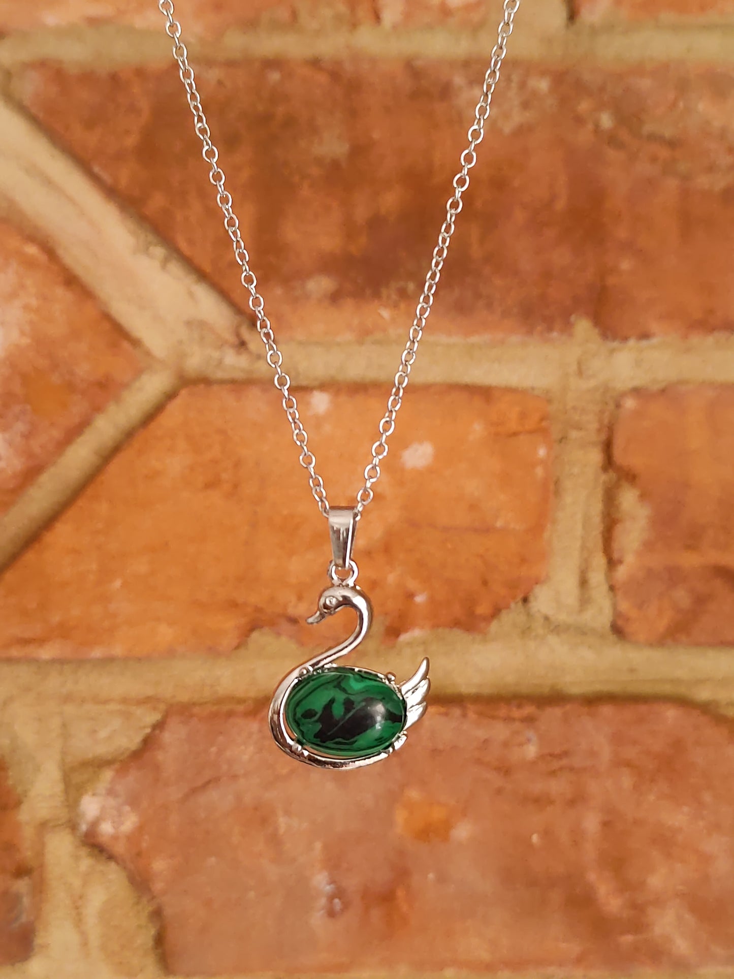 Healing Crystal Natural Stone Necklaces Cute Funky Swan Crystal Necklace Pendants