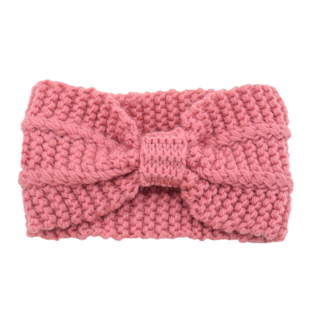 Knitted Braids Wide Headband Head Wrap Elastic Wool Ear Hairband Turban Knotted Corn Lines