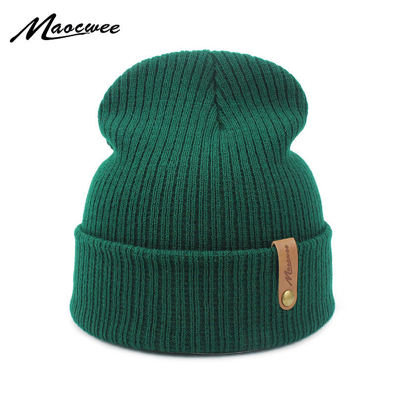 Maocwee Unisex Beanie Hat Pull On Cap Knitted Woolly Slouch skateboard Gift