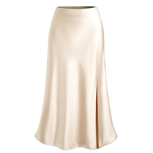 Skirt Satin Split front